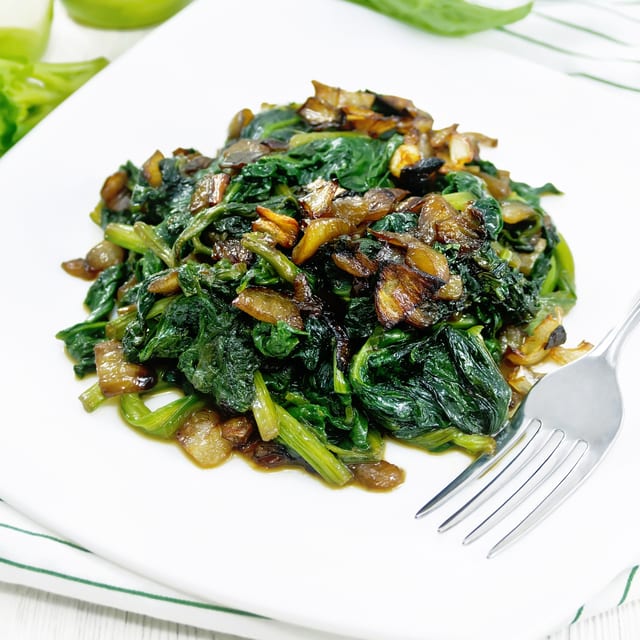 Sauteed Baby Spinach.
