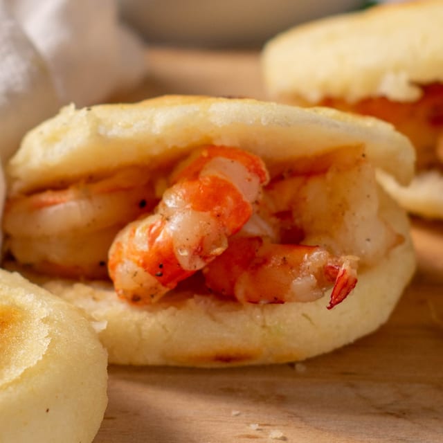 Arepa Camarones.