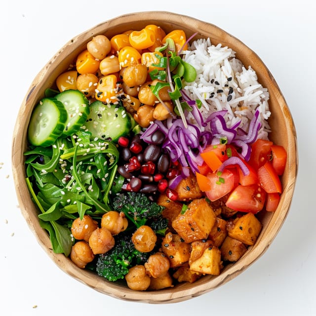 Sauteed mixed vegetables.