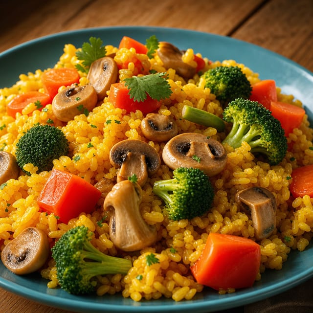 Paella Vegetariana.