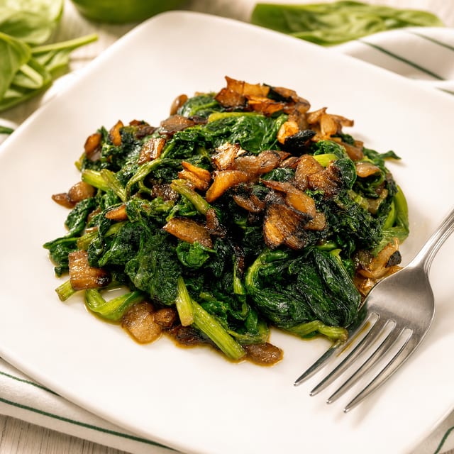 Sauteed Baby Spinach.